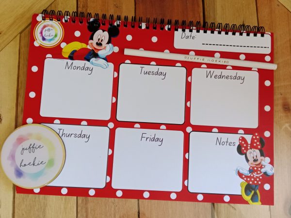 A4 Weekly planner - Mickey Mouse 35 pages