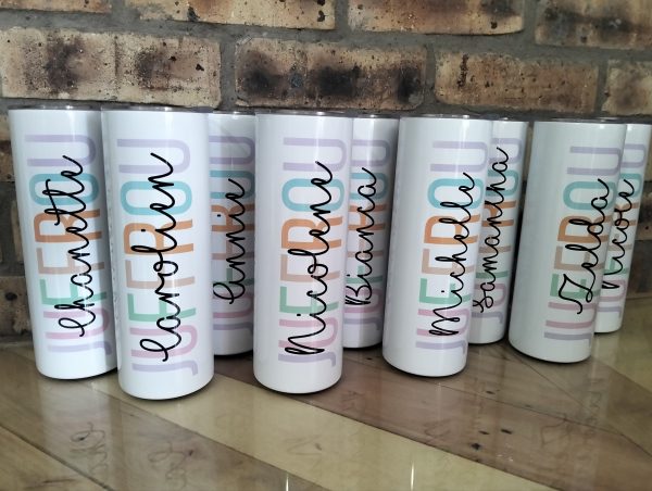 Personalised Juffrou 20oz skinny tumbler - Image 5