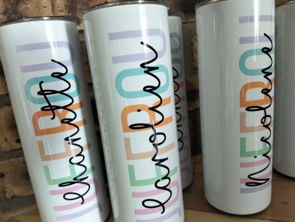 Personalised Juffrou 20oz skinny tumbler - Image 3