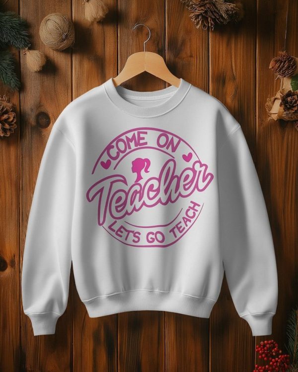Barbie teacher hoodie -plain hood